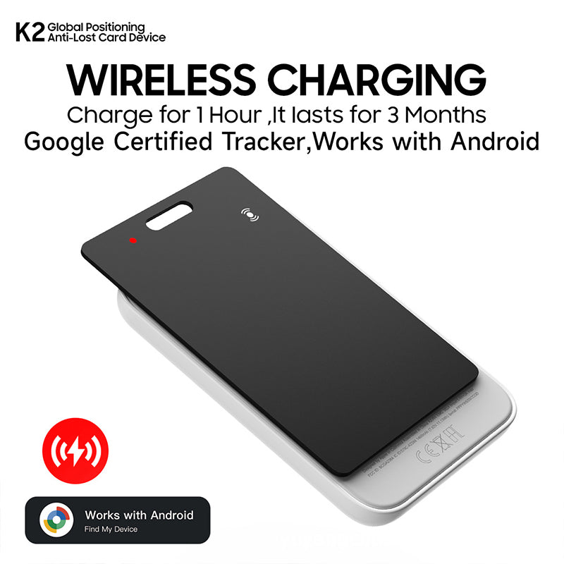 Android Bluetooth Tracker Card. Supports Google Find My. Locate keys, luggage, pets.